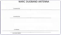 YAGI Element EF1712. Набор труб для сборки элементов 2х диапазонной WARC антенны YAGI (17+12м). по 2 элемента на каждый диапазон.