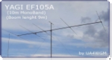 YAGI Element EF105A. Набор труб для сборки элементов антенны YAGI 10м